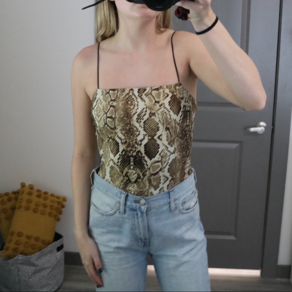 Snake print bodysuit from American Threads
